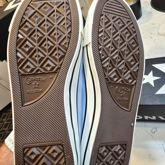 CONVERSE Chuck Taylor All Star Dainty Ballerina Slip-On Baby Blue Womens Size 7 - Picture 7 of 13